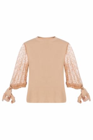 Top with lace sleeves, zdjęcie 1 Top with lace sleeves od See By Chloe